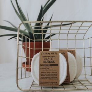 (NWT) Cheeks Ahoy Hemp + Bamboo Facial Rounds (reusable)